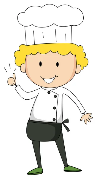 Chef masculino — Vector de stock