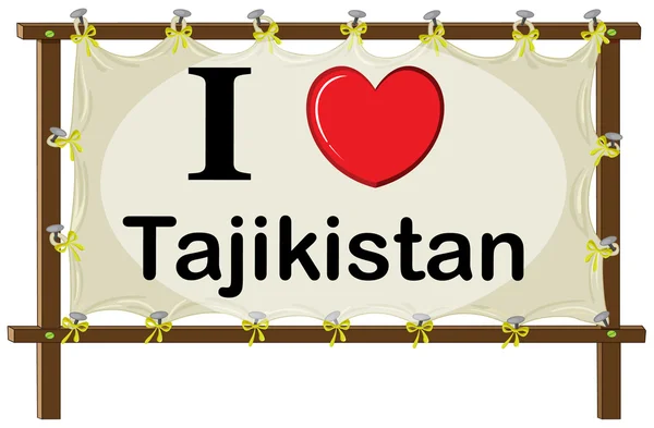 Tagikistan — Vettoriale Stock