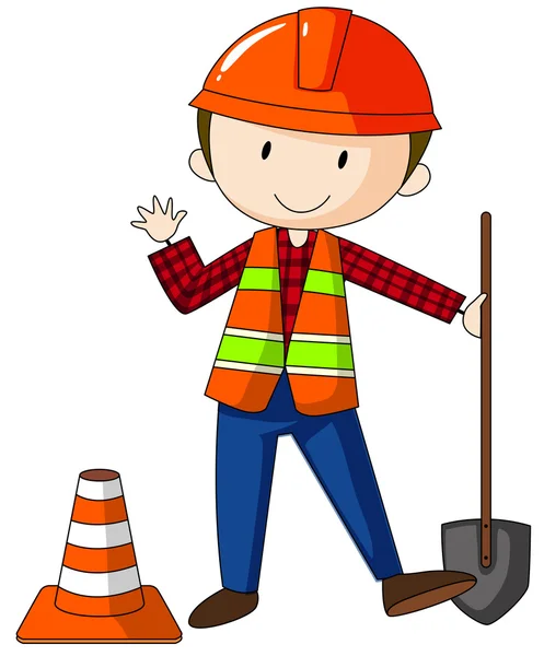 Trabajadores de la construcción — Vector de stock