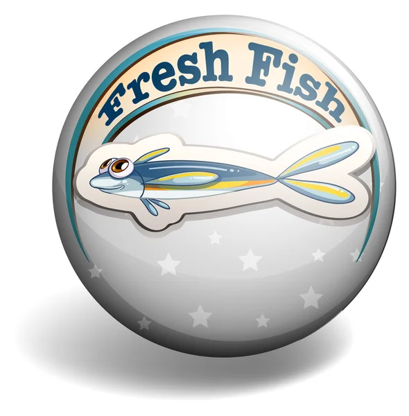 Pescado fresco — Vector de stock