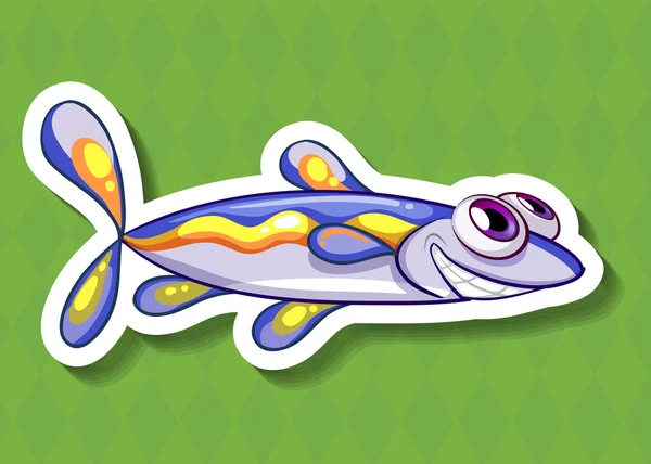 행복 한 물고기 — 스톡 벡터