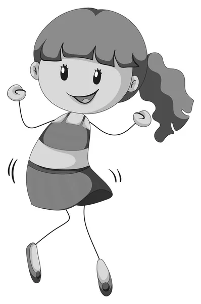 Girl dancing — Stock Vector