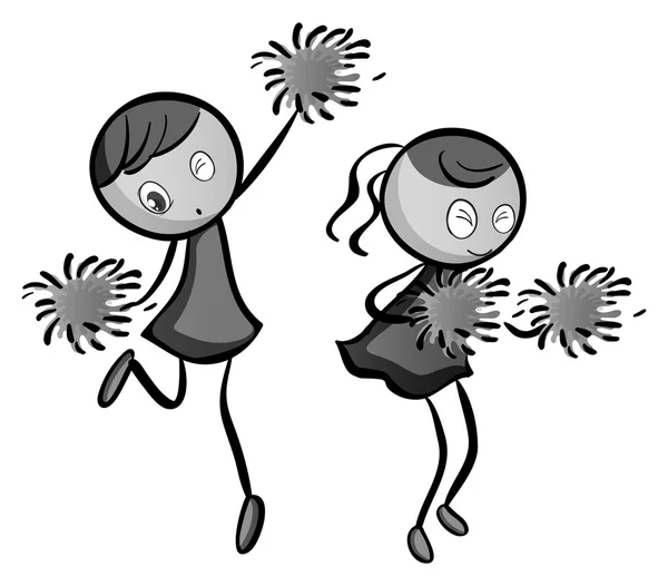 Pom-pom girls — Image vectorielle