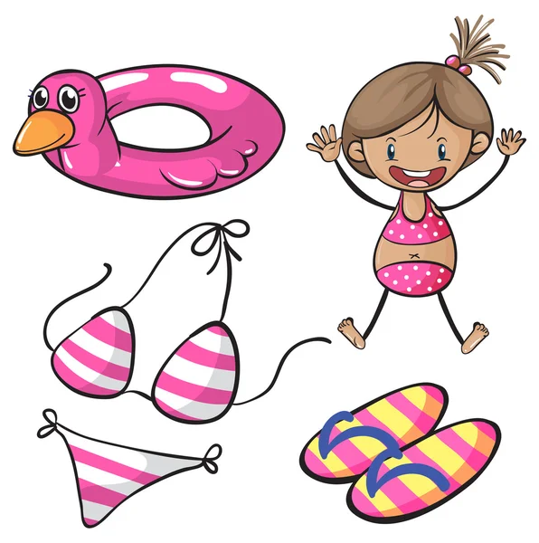 Bikini — Vector de stock