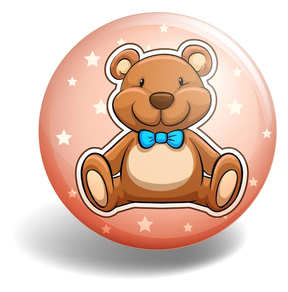 Bear badge — Stock vektor