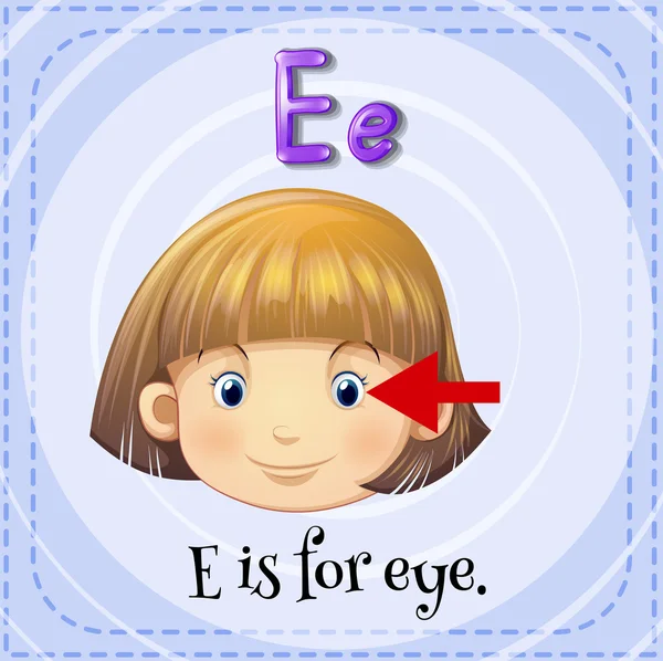 Brief e — Stockvector