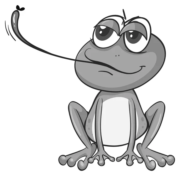 Frog eating — Stockový vektor