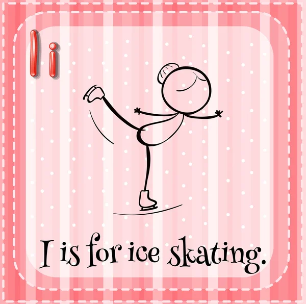 Patinaje sobre hielo — Archivo Imágenes Vectoriales