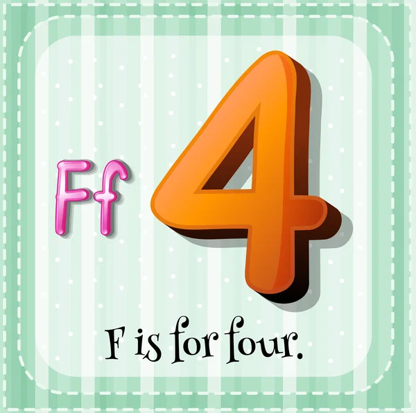 Letter F — Stock Vector