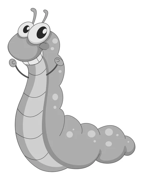 Happy Worm — Stock Vector