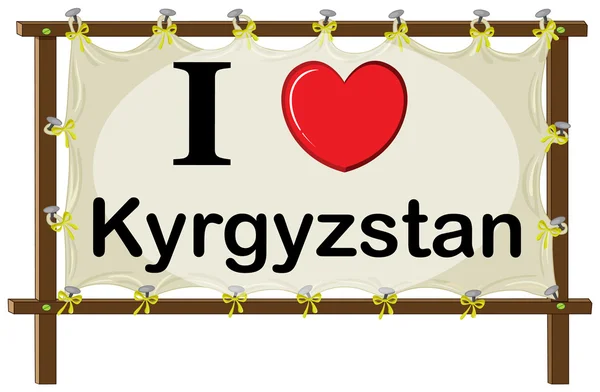 Kyrgizstán — Stockový vektor