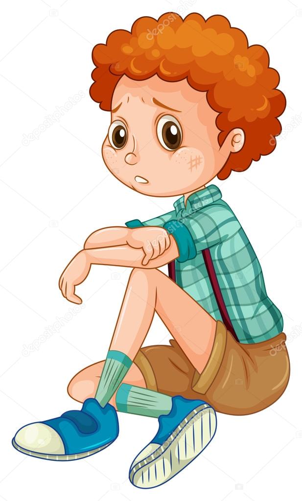 Sad Children Clip Art