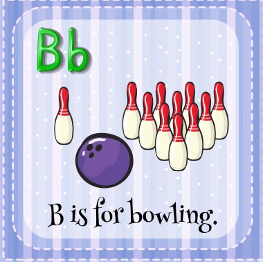 B flashcard bowling için olduğunu