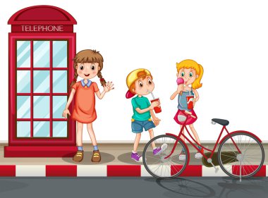 Sokakta duran çocuklar