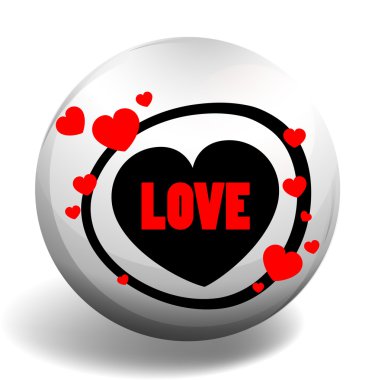 Aşk rozet yürekleri