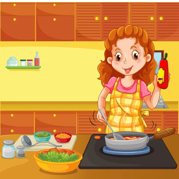 Woman cooking clipart imágenes de stock de arte vectorial | Depositphotos Woman cooking clipart imágenes de stock de arte vectorial | Depositphotos