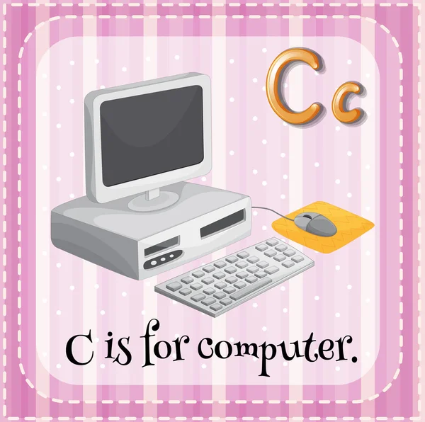 C je pro počítač — Stockový vektor