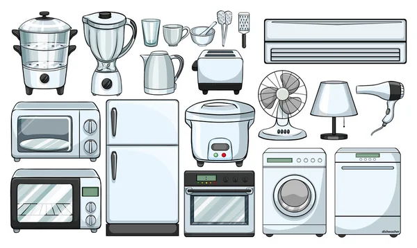 Elektronische Geräte in der Küche — Stockvektor