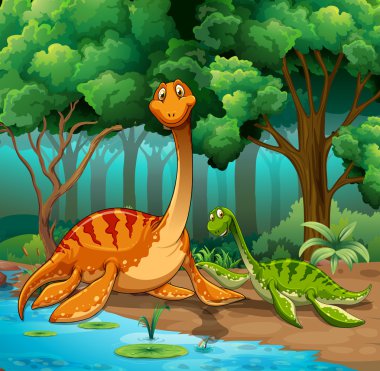 Ormanda yaşayan dinozorlar