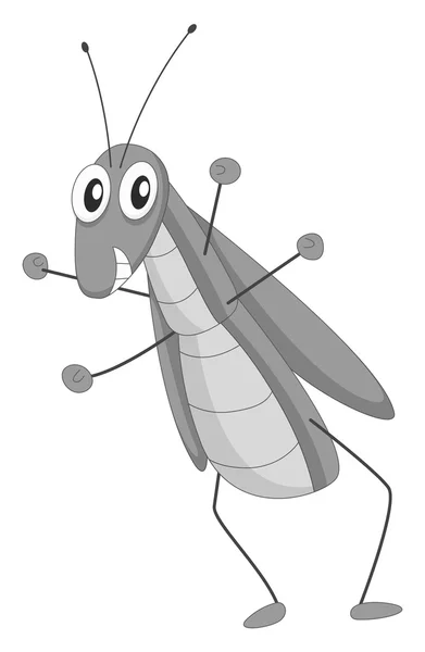 Grasshopper de pie sobre blanco — Archivo Imágenes Vectoriales