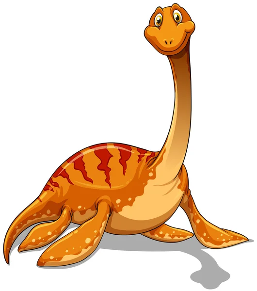 Dinosaurio con cuello largo — Vector de stock