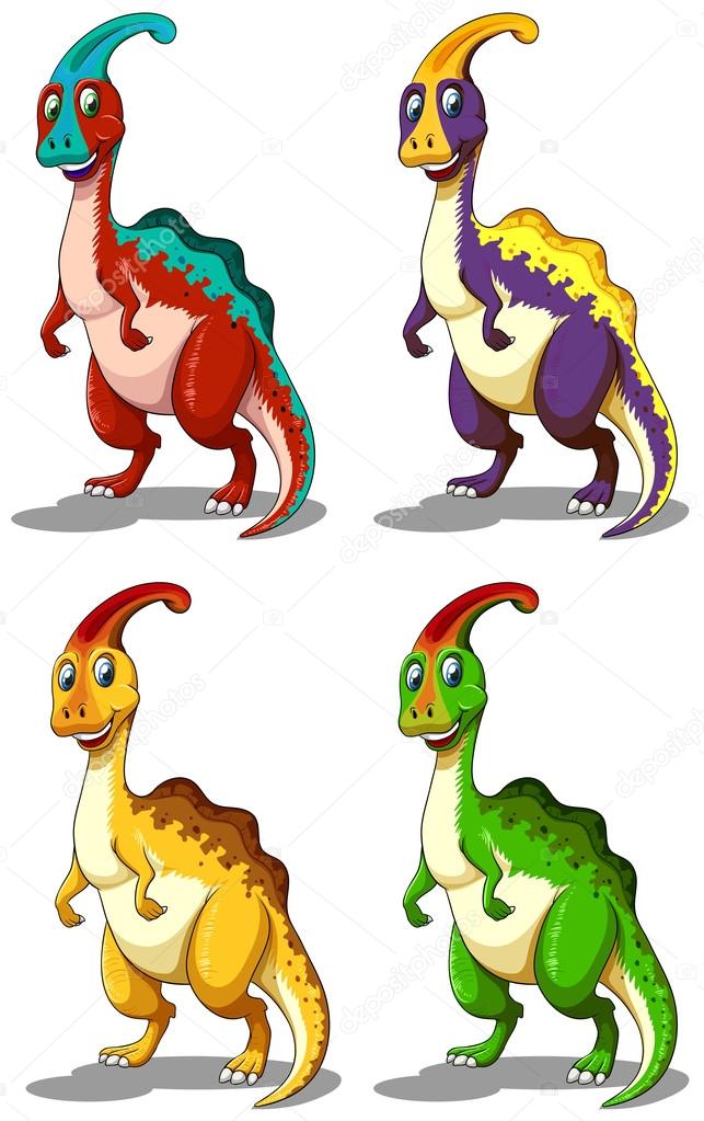 Dinossauro roxo de pé sozinho imagem vetorial de interactimages© 84592746