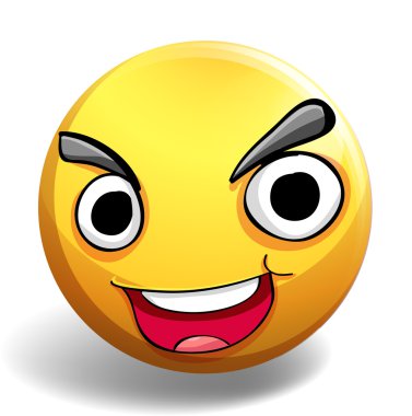 Mutlu yüz sarı top
