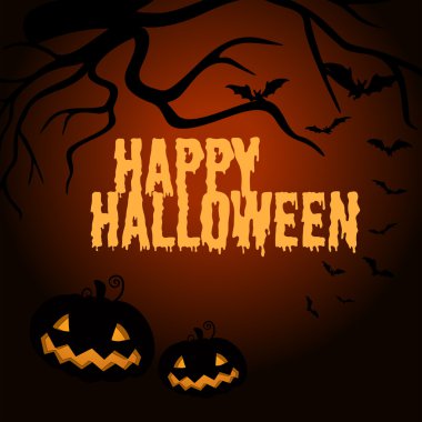 Mutlu Cadılar Bayramı poster jack-o-fener ile