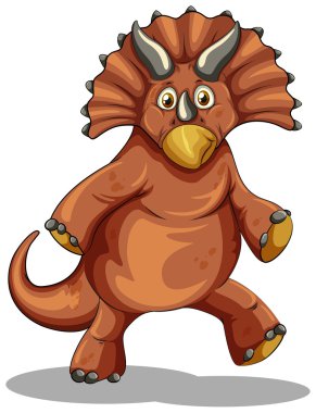 Beyaz kahverengi dinozor