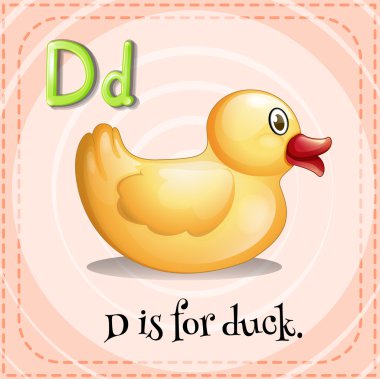 Ördek için flashcard d olduğunu
