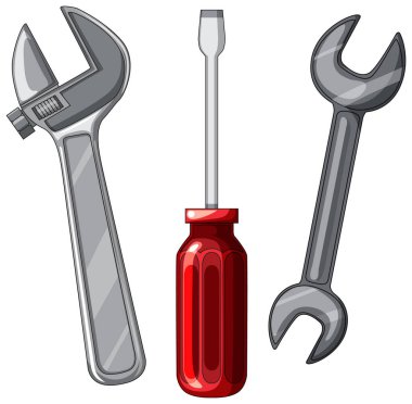 Cesur dış hatları ve basit gölgeleme ve izole edilmiş arkaplan ile temiz vektör tarzında üç el aracı