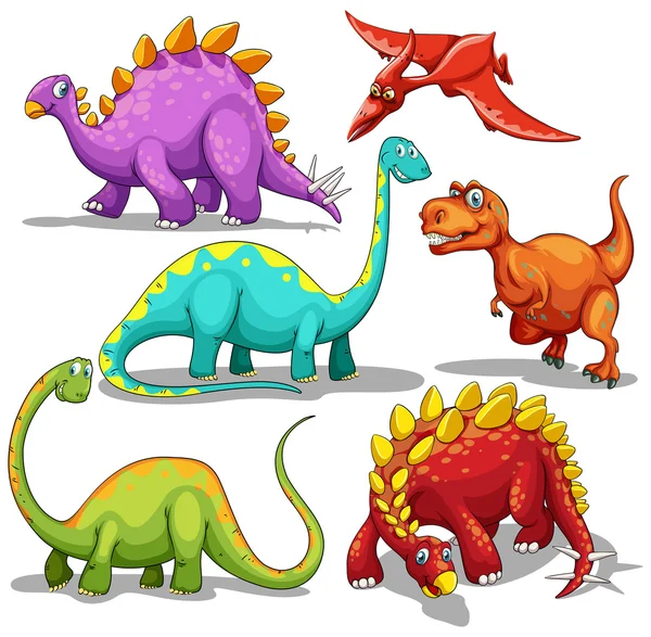 Różnego rodzaju dinozaurów — Wektor stockowy