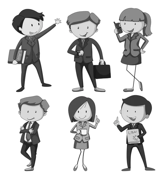 People with different occupations — Stock Vector