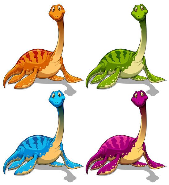 Dinosaurs with long neck