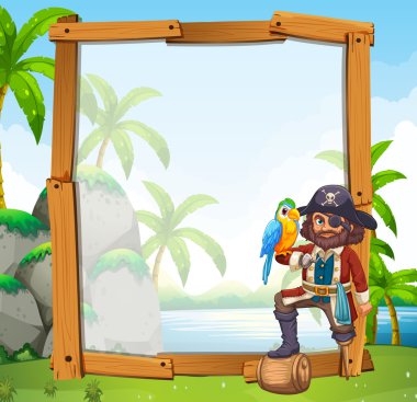 Papağan ve korsan ile sınır tasarlamak