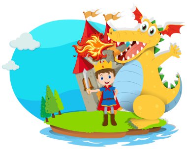 Prens ve ateş üfleme dragon