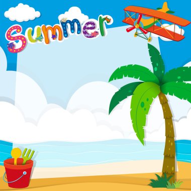 Sahilde yaz ile sınır tasarlamak