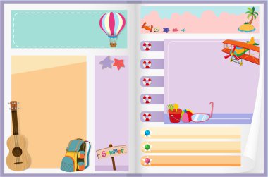 Kağıt tasarım yaz nesnelerle