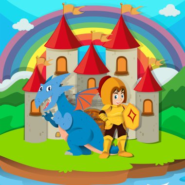 Knight ve dragon Palace