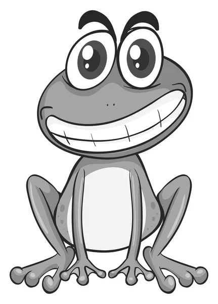 Little frog with happy face — Stock Vector