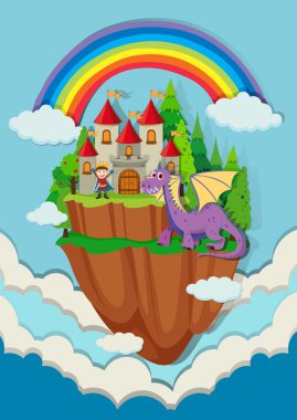 Prens ve ejderha kalede