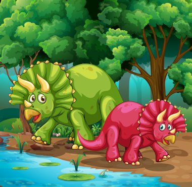 Dinozorlar ormandaki