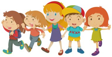 Oğlan ve kız mutlu yüz