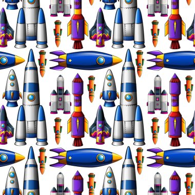 Roket gemi sorunsuz farklı tasarım