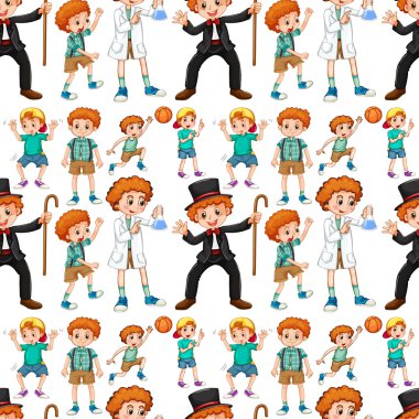 Sorunsuz çocuklar farklı kostüm