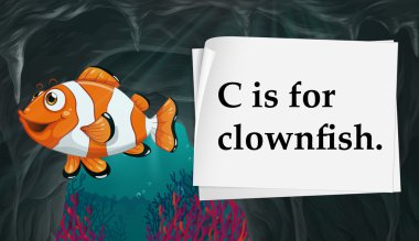 Palyaço balığı için C harfidir