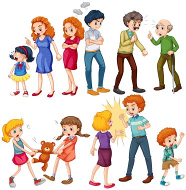 Erkek ve kadın ifade farklı ruh halleri