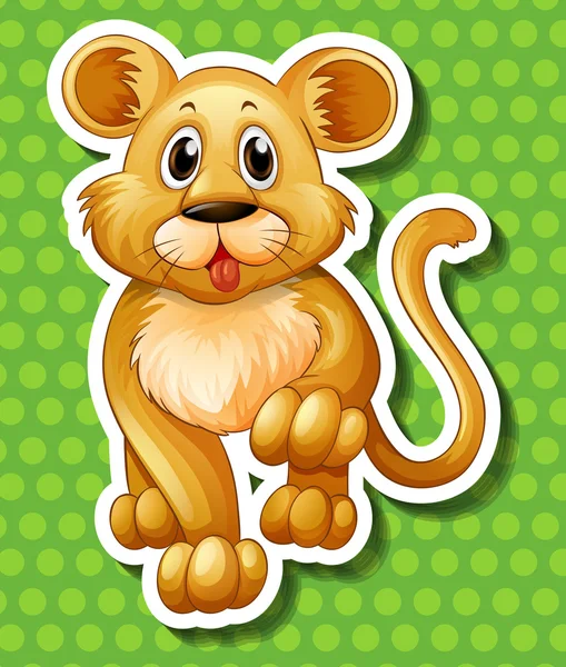 Cute little cub walking — Stock Vector