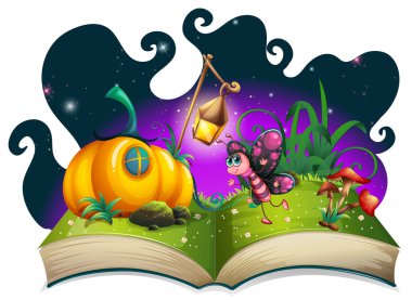 Sihirli Bahçe uçan kelebek