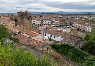 Ortaçağdan kalma şehir Trujillo. İspanya
